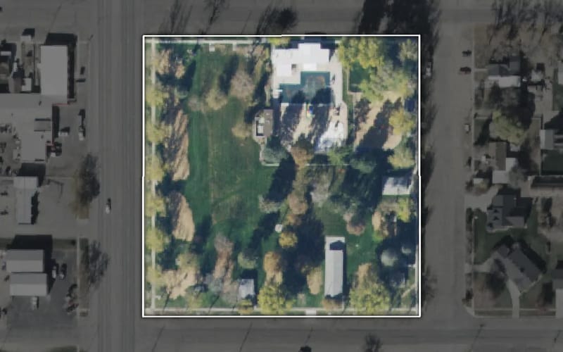 Aerial view of Nephi City Park