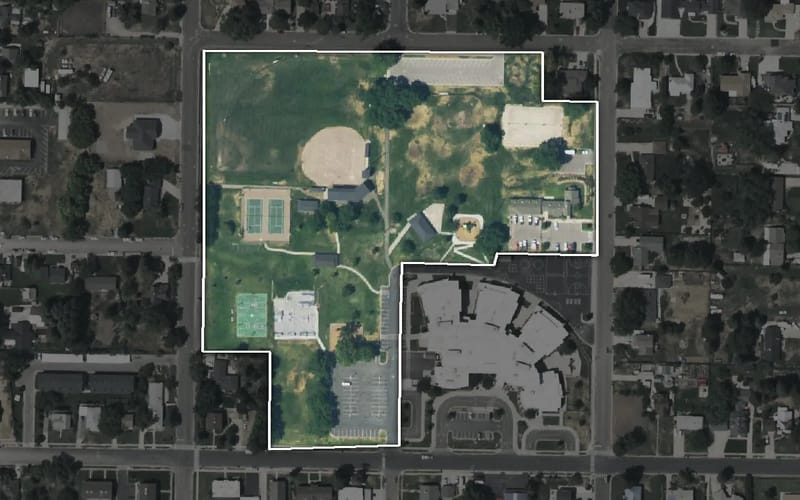 Aerial view of North Ogden Park