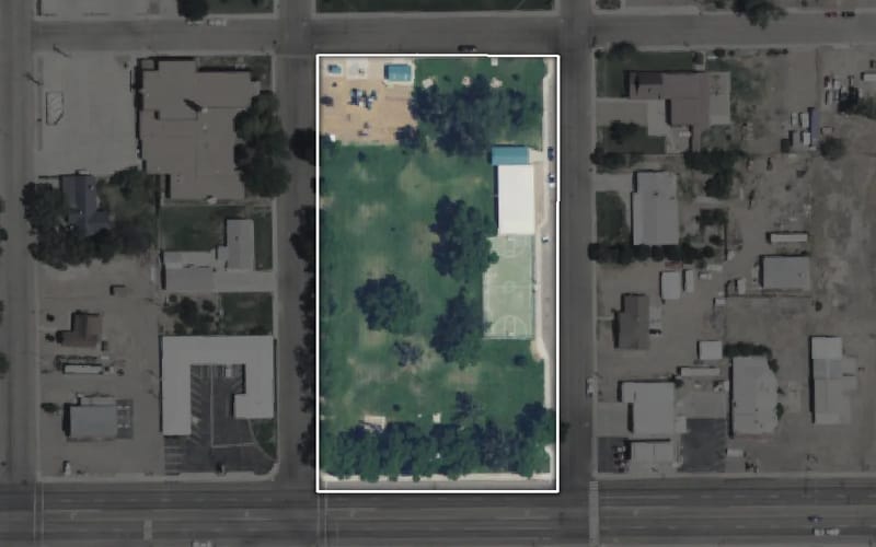 Aerial view of OK Anderson City Park