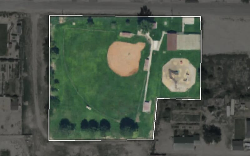 Aerial view of Old Enoch Park