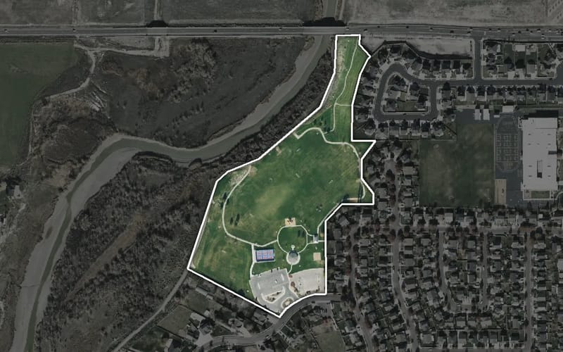 Aerial view of Olympic Park