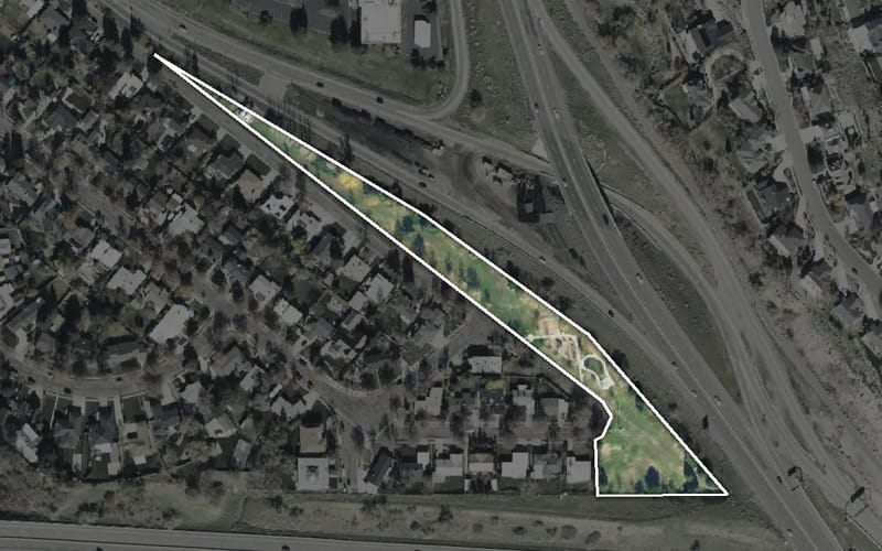 Aerial view of Parley's Way Park