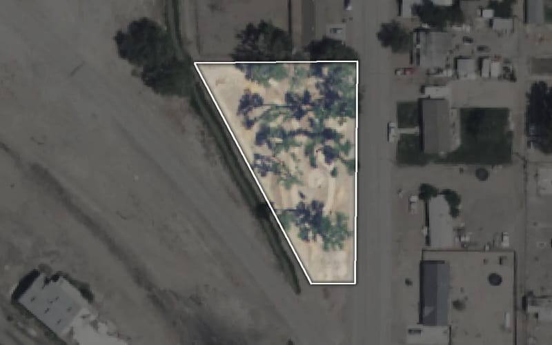 Aerial view of Pearl Baker Park