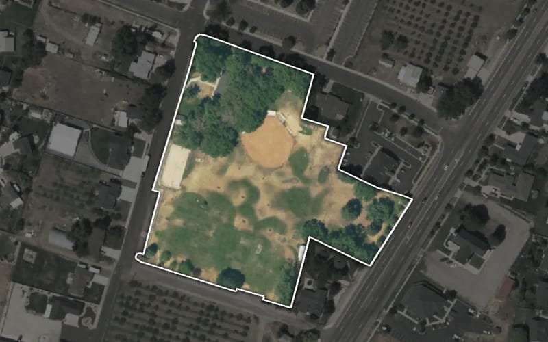 Aerial view of Perry Park