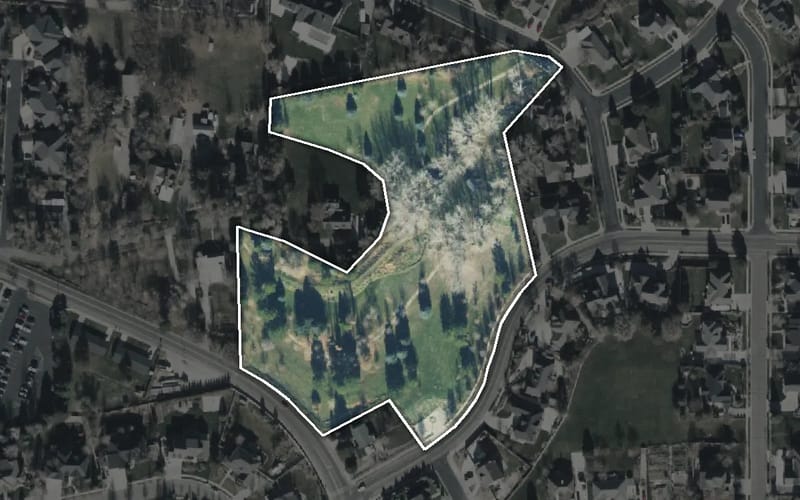 Aerial view of Petersen Park