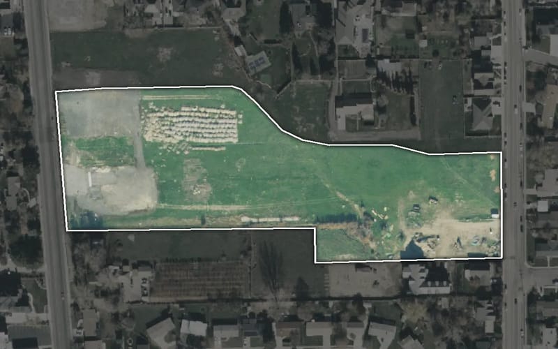 Aerial view of Quail Orchard Park