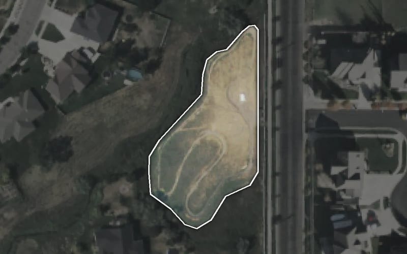 Aerial view of Ranches MTB Bike Park