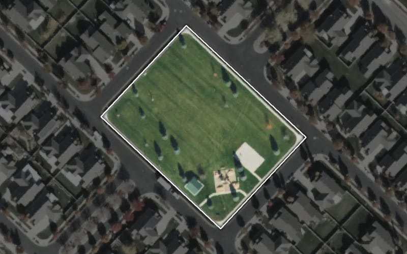 Aerial view of Ranches Park