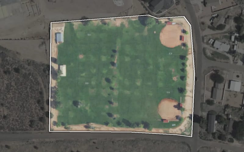 Aerial view of Ranchos Park