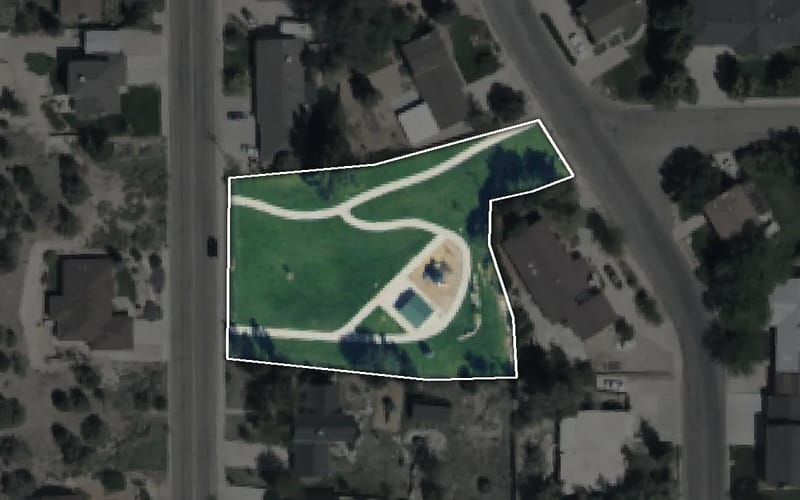 Aerial view of Ridge Park
