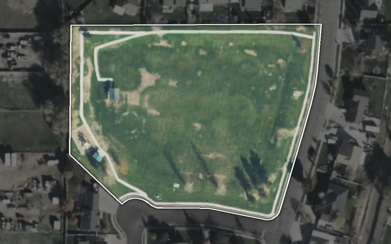Aerial view of Riverton Chase Park