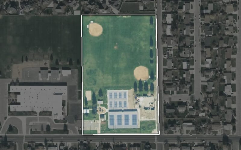 Aerial view of Rotary Park