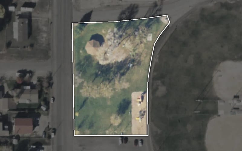 Aerial view of Roy Park