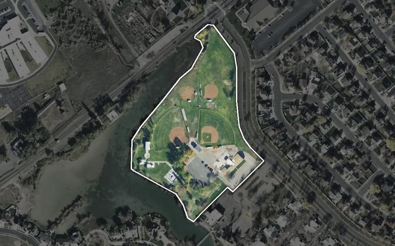 Aerial view of Sagers Memorial Park