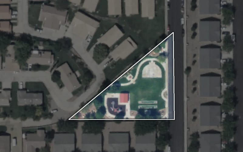 Aerial view of Santa Fe Park