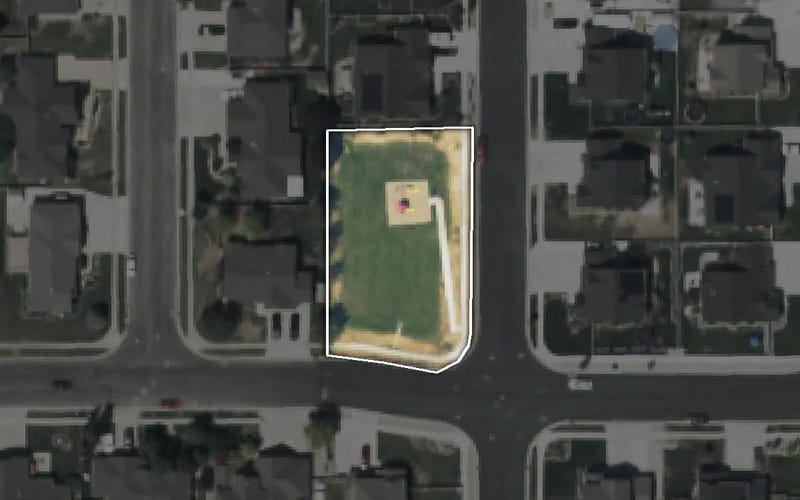 Aerial view of Sharp Park
