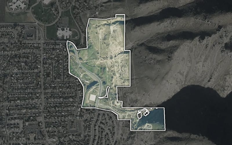 Aerial view of Slate Canyon Park