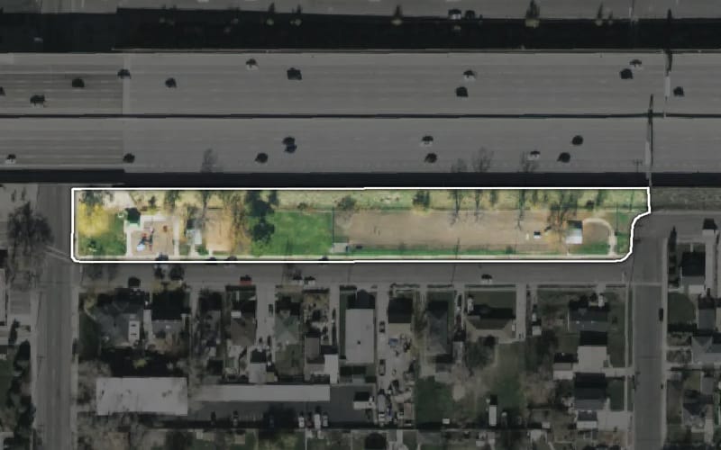 Aerial view of South Salt Lake Lions Park