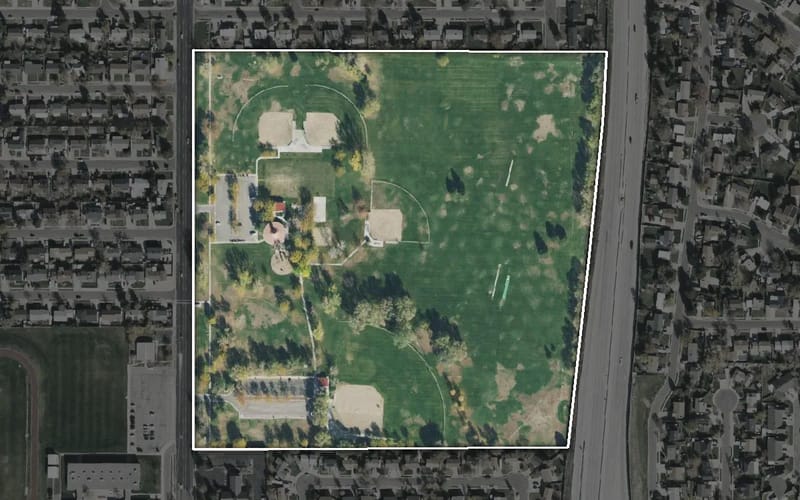 Aerial view of Southridge Park
