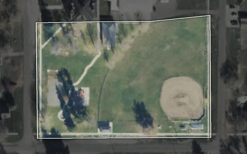 Aerial view of Spring City Park