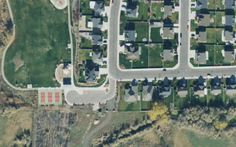Aerial view of Spring Creek Park