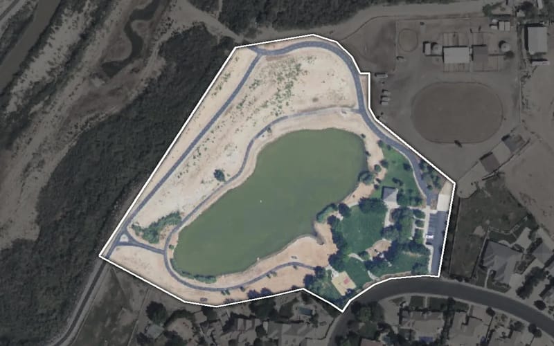 Aerial view of Springs Park