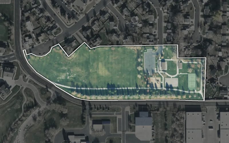 Aerial view of Springwater Park