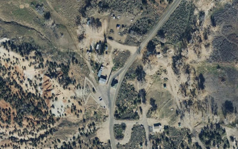 Aerial view of Steinaker State Park