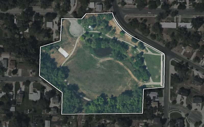Aerial view of Sullivan Hollow Park