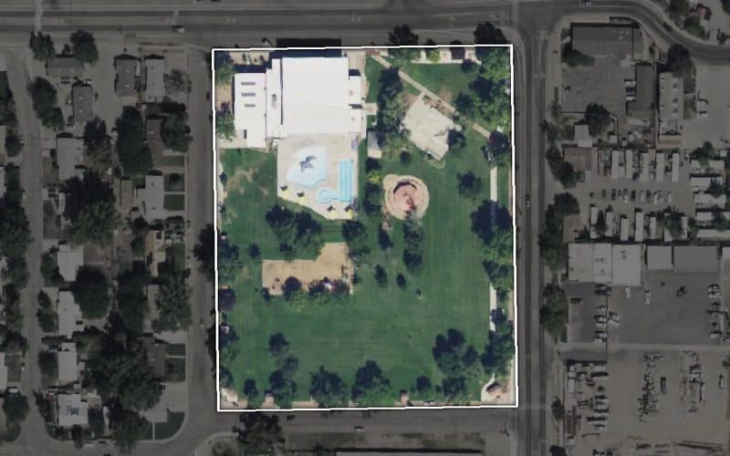 Aerial view of Swanny City Park