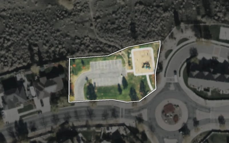 Aerial view of Sycamore Trail Park