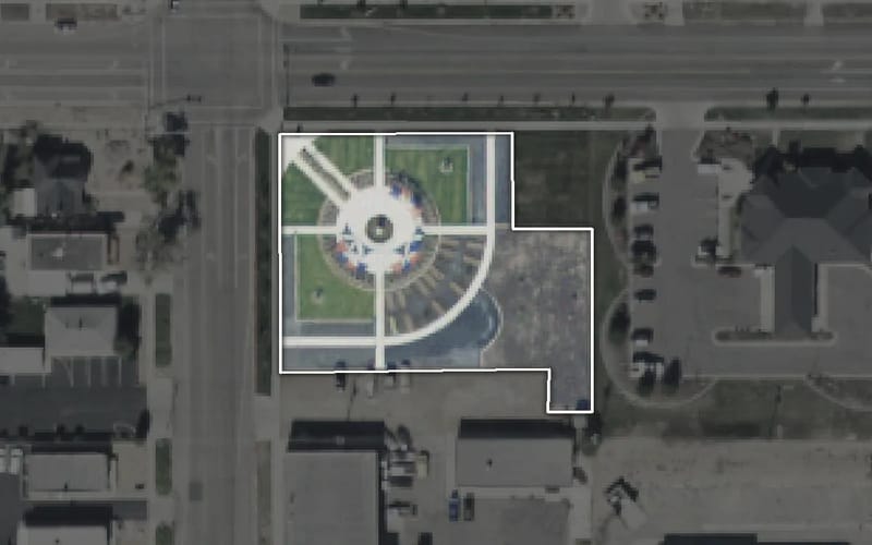Aerial view of The Garden Collective