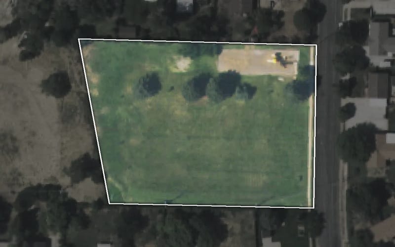 Aerial view of Thomas Park