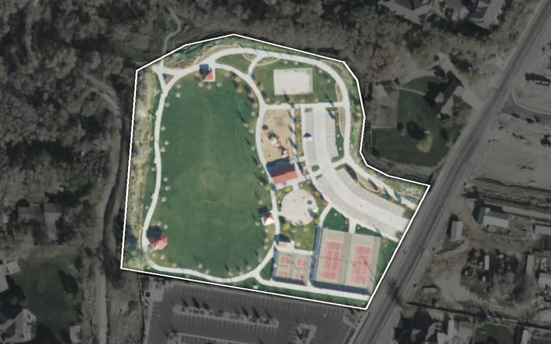 Aerial view of Vintage Park