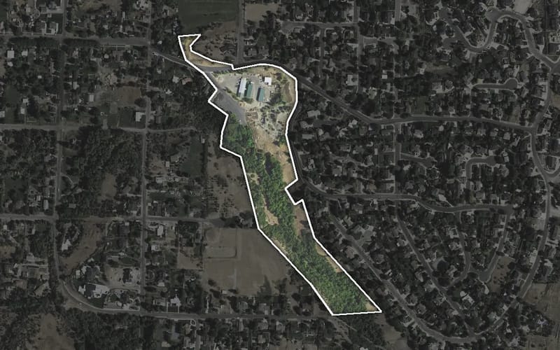 Aerial view of Von Baer Park