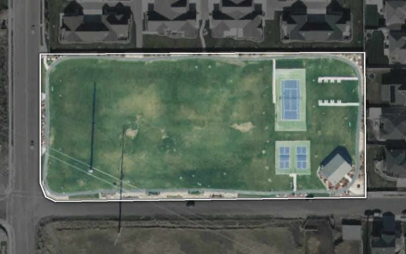 Aerial view of Watercress Park
