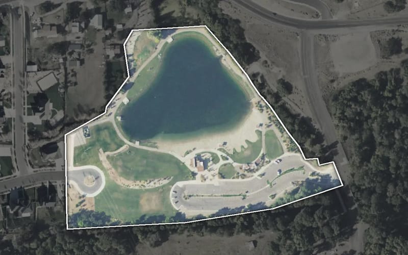 Aerial view of Wayne Bartholomew Family Park