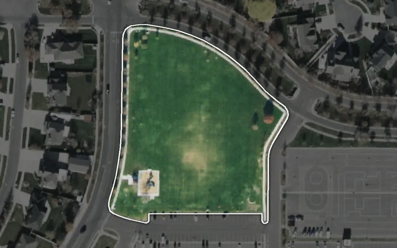 Aerial view of Whisperwood Neighborhood Park